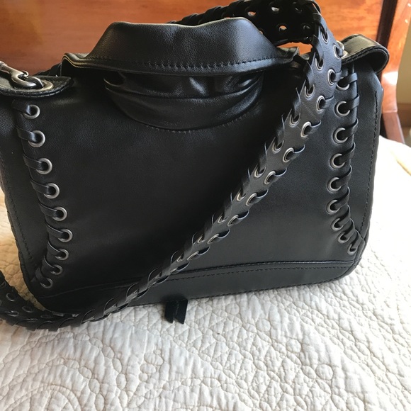 Moschino lambskin leather biker jacket bag - Picture 3 of 8